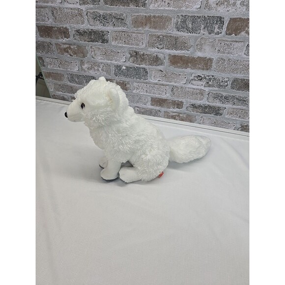 Wild Republic White Arctic Fox Plush Fluffy Tail Stuffed Animal Toy RARE - Picture 3 of 11
